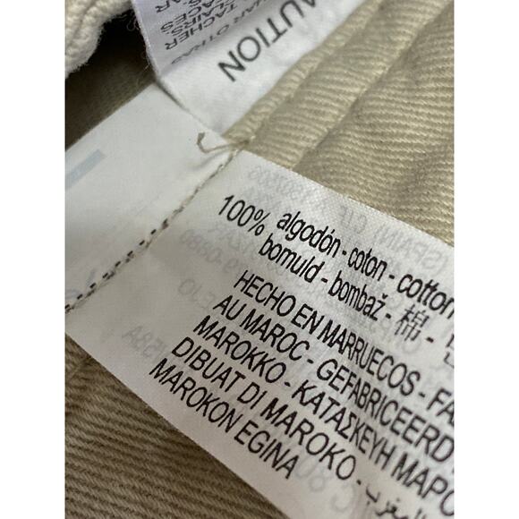 Zara Women's Beige Khaki High Rise Utility Straight Cargo Trousers Pants Size 0 - Picture 4 of 4